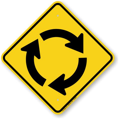 Roundabout Signs .